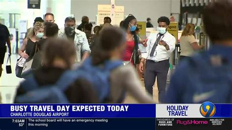 Charlotte Douglas Expected To See One Of Busiest Travel Days Of Year On