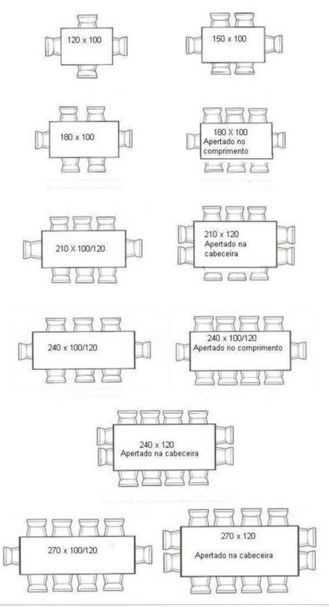 Tamanhos De Mesa Autor Desconhecido Tamanho De Mesa Dimensões De Mesa Mesa De Jantar