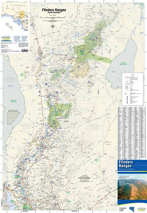 Flinders Ranges Map Carto Graphics Abc Maps