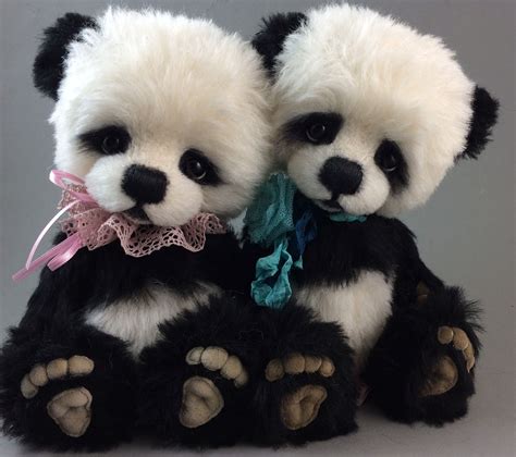 Two Pandas Teddy Bear Bear Cute Teddy Bears
