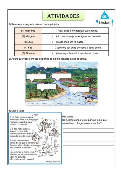 Atividade Sobre Hidrografia 4 Ano