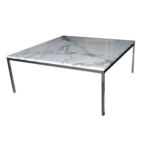 Consistent with all of her designs, the table has a spare, geometric presence that reflects the rational design approach. Florence Knoll For Knoll Large Marble And Chrome Coffee ...