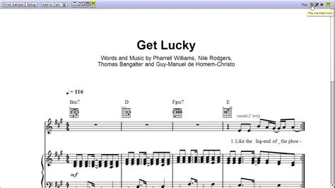 Get Lucky By Daft Punk Piano Sheet Music Teaser Youtube