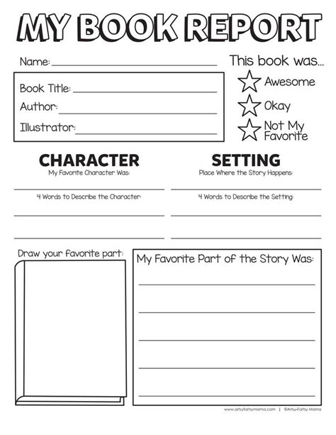 Nonfiction Book Report Template