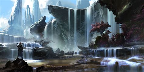 Fantasy Waterfalls Backgrounds