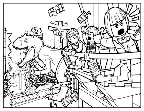 27 Lego Jurassic World Coloring Pages Gif