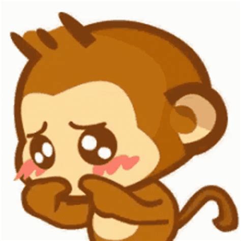 Monkey Cute Monkey Cute Blush Discover Share Gifs
