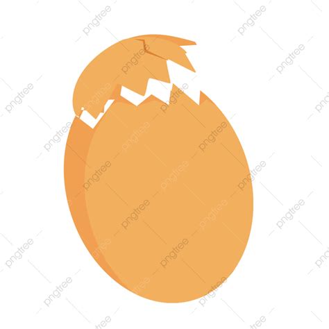 Gambar Kartun Telur Shell Rusak Lukisan Tangan Kartun Lukisan Tangan
