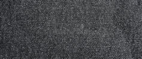 Seamless Black Denim Cotton Jeans Fabric Texture Background Stock Photo