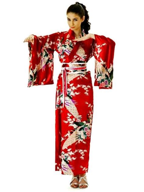 Elegant Red Kimono Long Kimono Kimono Online