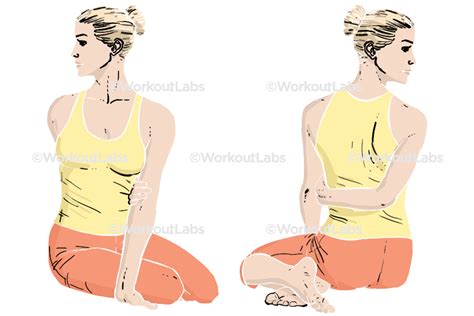Bharadvajas Twist Bharadvajasana I Yoga Poses Guide By Workoutlabs