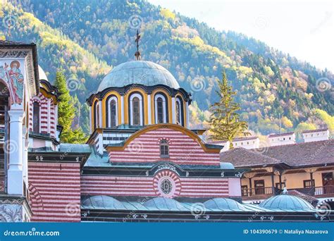 Rila Monastery Church Cross Bulgaria Stock Image Image Of Ivan Site