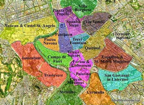 Quartiere Eur Di Roma Sulla Mappa Mappa Del Quartiere Eur Di Roma