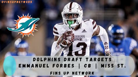 Miami Dolphins Nfl Draft Targets Emmanuel Forbes Could Dolphins