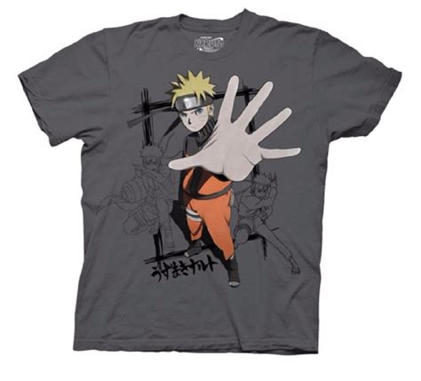 Naruto Shippuden Naruto Hand Anime Licensed Adult T Shirt Ebay