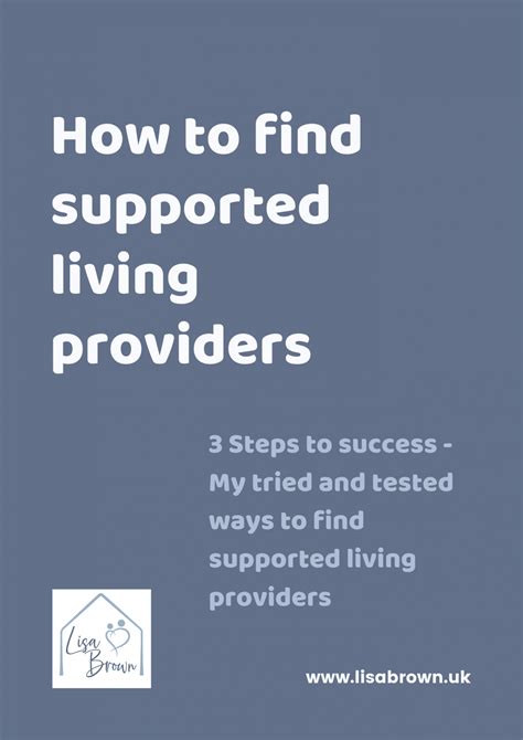 Supported Living Property Guides To Download Lisa Brown