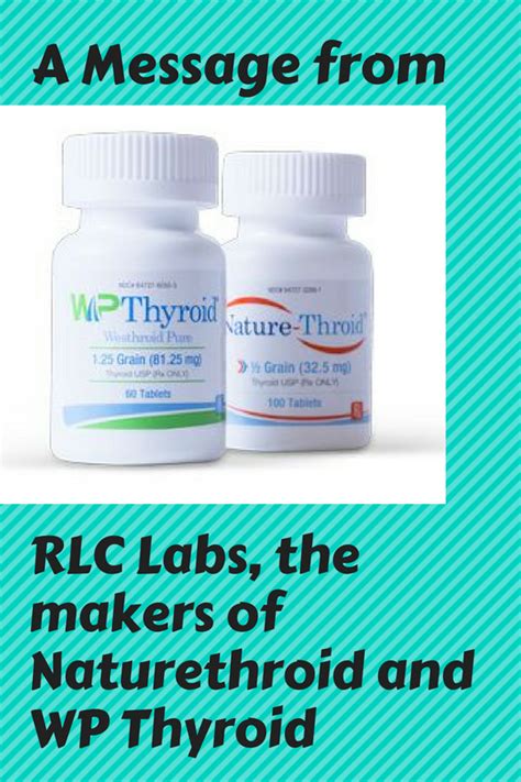 The Makers Of Naturethroid And Wp Thyroid Have Contacted Janie Bowthorpe