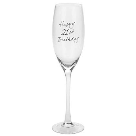 Uktstoreonline Happy 21st Birthday Champagne Glass T Boxed You