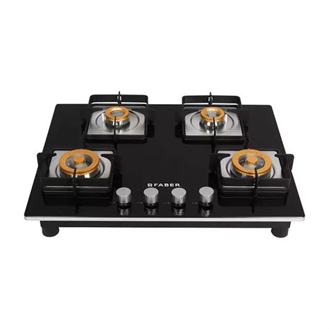 Buy Faber Htg 654 Crs Br Ci 4 Brass Burner Hob Black Online At Best