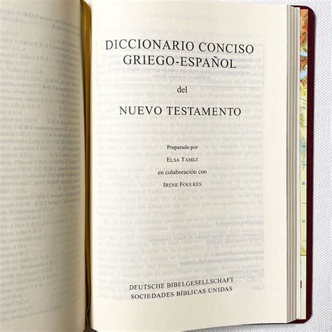 Ubs5 Nuevo Testamento Griego Con Diccionario Griego Español German