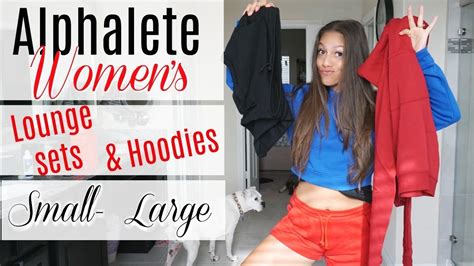 Alphalete Womens Sizing Guide And Try On Lounge Sets And Hoodies Youtube
