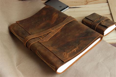 Large Handmade Leather Journal Sketchbook Hand Bound Etsy
