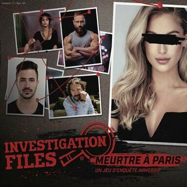 Investigation Files Meurtre à Paris 2021 Riddle Games 1jour 1jeu com