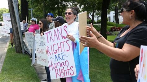 Transgender Activists Protest Outside Flanagans Office Newsday