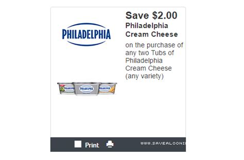 Philadelphia Cream Cheese Coupon — Deals From Savealoonie