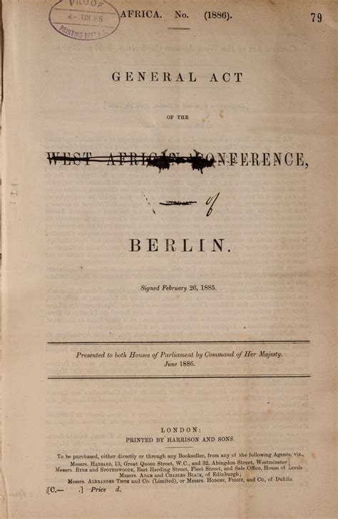 The Berlin Conference And The New Imperialism In Africa Am