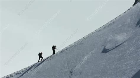 Mont Blanc Climbers Stock Video Clip K0048418 Science Photo Library