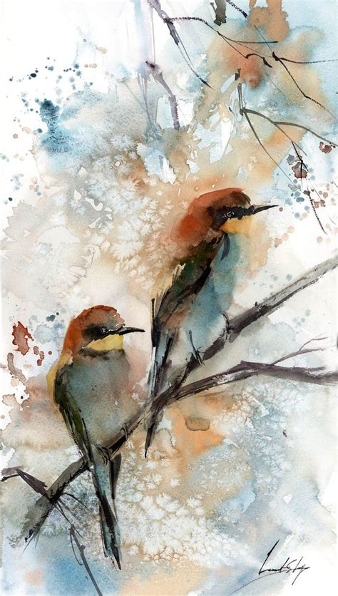 Loose Watercolor Paintings Bird Painting Acrylic Watercolor Paintings