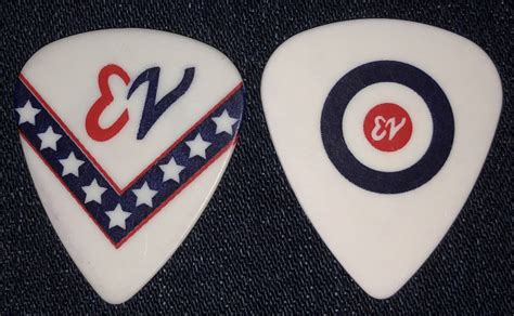 Pearl Jam Guitar Pick From Eddie Vedder With Evil Knievel Art Pickbay