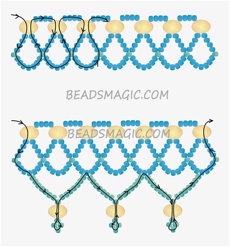 Free Pattern For Necklace Alaska Beads Magic