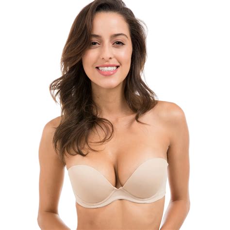 Women S Multiway Smooth Demi Cup Seamless Removable Padded Lift Push Up