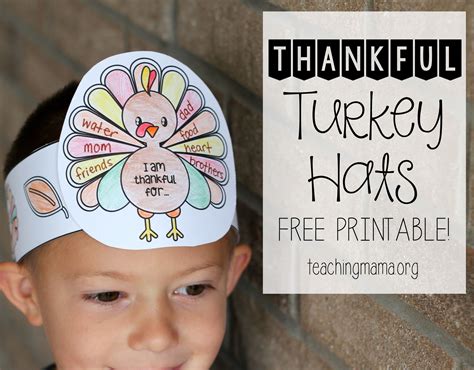 Thankful Turkey Hats Thanksgiving Activities For Kindergarten Turkey