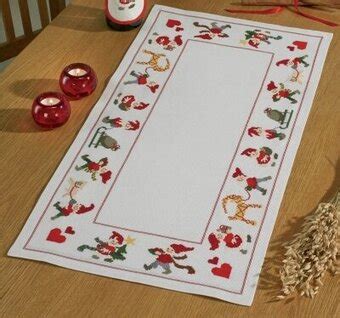 Free cross stitch online is another free addition to the list of websites to download cross stitch patterns. Permin Happy Santas Table Runner - Cross Stitch Kit 636613 ...