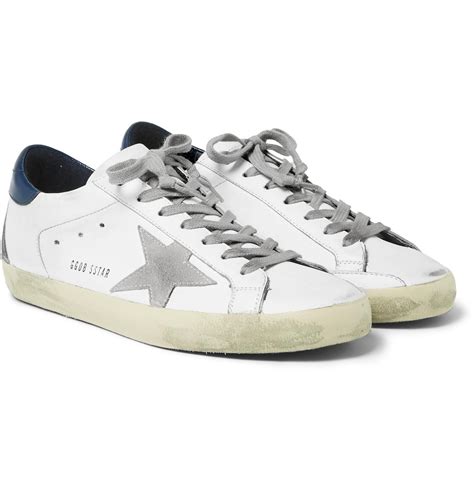 Golden Goose Deluxe Brand Superstar Distressed Suede And Leather