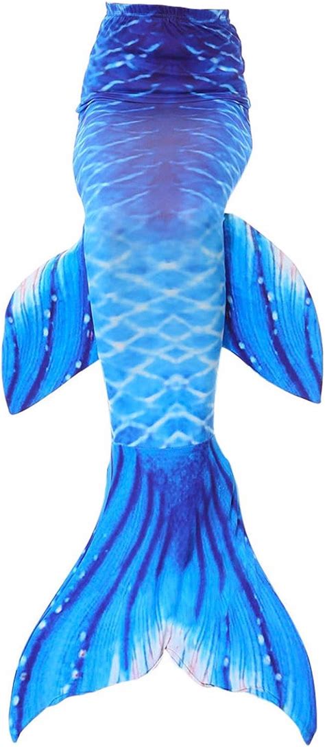Adult Women Swimmable Mermaid Tail Monofin Kids Girls Cos