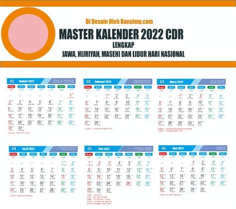 Kalender 2022 Lengkap Cdr Dan Jenis Kalender Mentahan Dengan Format Images