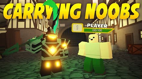 Carrying Noobs In Dungeon Quest 1 Roblox Youtube