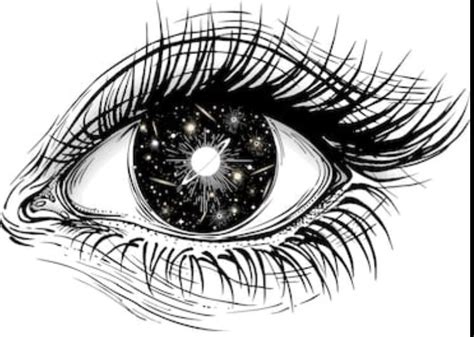 An Eye With Stars In The Iris