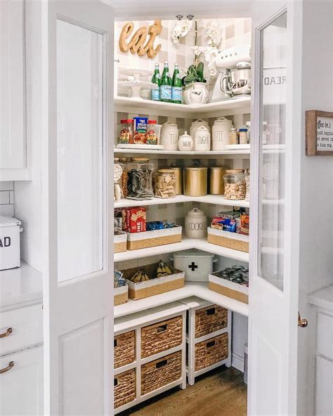 Kitchen Pantry Built Into Corner Of Kitchen Photo By Instagram User