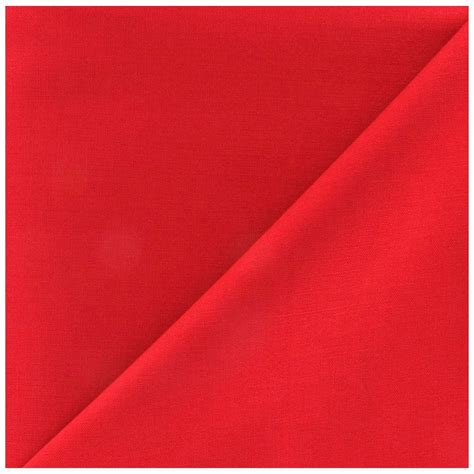 Bright Red Cotton Fabric│ma Petite Mercerie