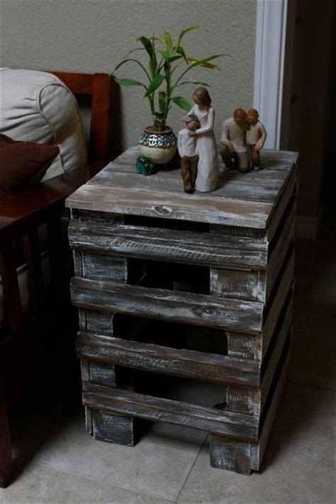 Shipping Pallet End Tables Do It Yourself Pallet Furniture Diy