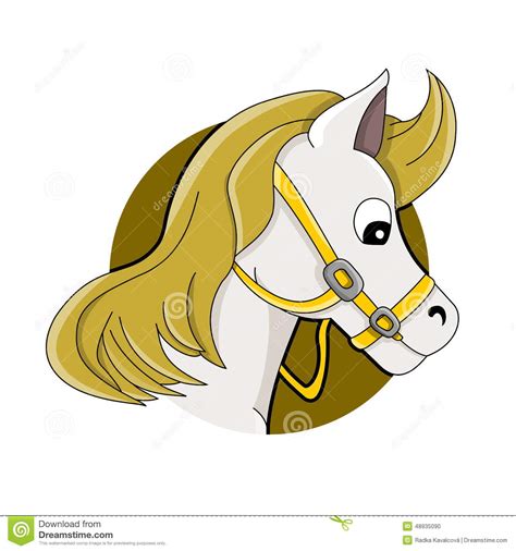 Horse Head Cartoon Stock Illustration Image 48935090