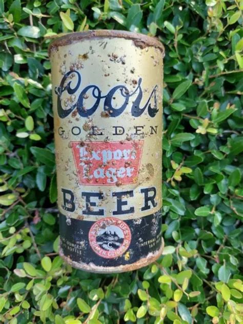 Coors Golden Export Lager Beer Can 1930s First Coors Can Made 499