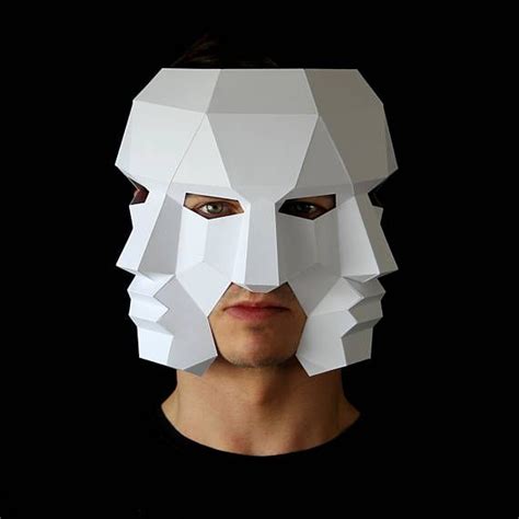 Three Face Mask Make This 3d Mask With This Pdf Download And Etsy Uk