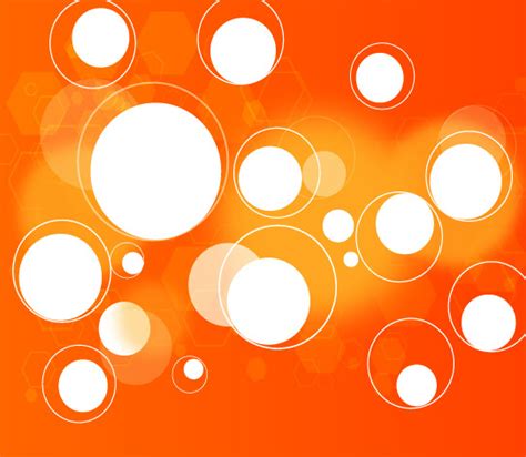 Circles In Orange Background Vectors Graphic Art Designs In Editable