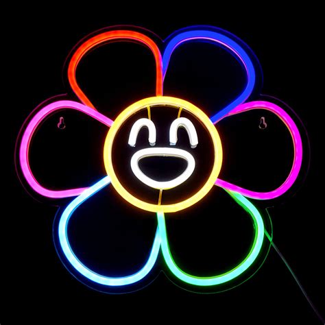 Buy Smiley Face Sunflower Neon Sign Light Led Smiley Face Ts Light